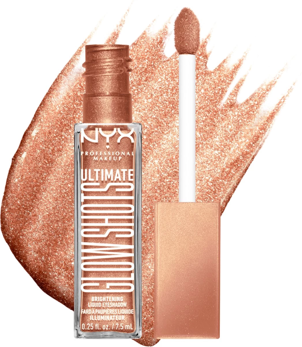 NYX Professional Makeup Ultimate Glow Shots - UGS08 Twisted Tangerine - Vloeibare Oogschaduw 2 NYX Professional Makeup Ultimate Glow Shots - UGS08 Twisted Tangerine - Vloeibare Oogschaduw - Afbeelding 2