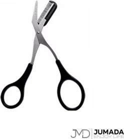 Merkloos Jumada's Wenkbrauwschaar - Wenkbrauw Trimmer - Wenkbrauwkam - Zwart