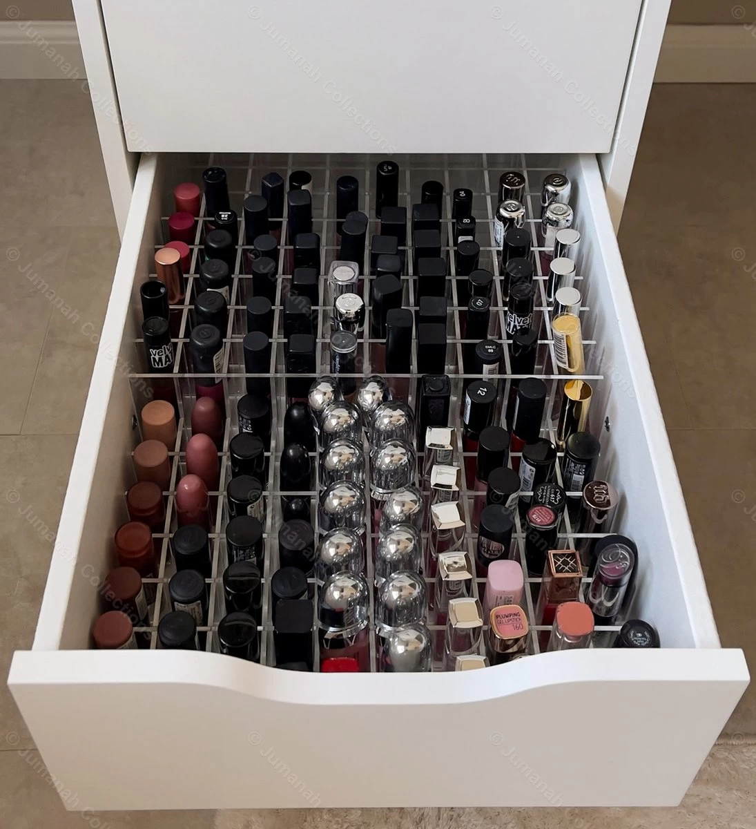 Jumanah® Collections - "Sorted" Large Lip Set - Make Up Organizer - Ladeverdeler - Lade Organizer - Transparant - Acryl - Kunststof - Ikea Alex 5 Ladeblok 2 Jumanah® Collections - "Sorted" Large Lip Set - Make Up Organizer - Ladeverdeler - Lade Organizer - Transparant - Acryl - Kunststof - Ikea Alex 5 Ladeblok - Afbeelding 2