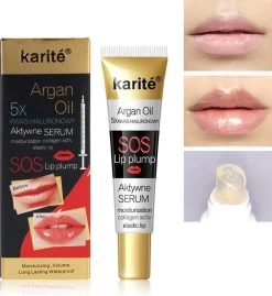 Karité SOS Lip Plumping Gloss - Lip Plumper - Vollere Lippen - Collageen - Argan Olie - Gehydrateerde Lippen - Lipgloss