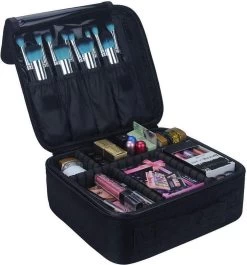 Cosmetica Koffer - Make-up Koffer Met Verstelbare Vakken - Visagie En Nagelstyliste Beauty Koffer - 26x23x9CM -Make-Up Poeder Verkoop 1120x1200 5