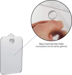 Merkloos Make-up Spiegel Wit - Spiegeltje - Badkamer Spiegel - Waterbestendig - Reisspiegel - 17 X 13 Cm -Make-Up Poeder Verkoop 1149x1200 7