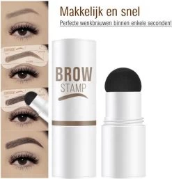 Merkloos Wenkbrauw Stempel – Brow Stamp – Stempelset – Make Up – Bruin – Incl. 34 Sjablonen – Incl. Wenkbrauw Borstel – Waterproof - Herbruikbaar - Cadeau Voor Haar -Make-Up Poeder Verkoop 1153x1200 2