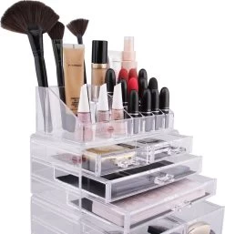 Beauty Attraction Make Up Organizer – Opbergdoos – Nagellak – Organizer 22 X 2,12 X 5,8 CM – 24 X 15 X 11 CM – Transparant -Make-Up Poeder Verkoop 1155x1200 4
