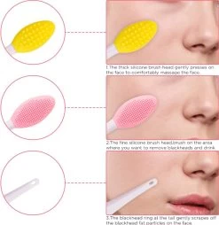 Merkloos Lip Scrub Borstel Set 4-delig - Mee Eters Verwijderen – Gezichtsreiniger – Gezichtsborstel Blackhead Remover -Make-Up Poeder Verkoop 1166x1200 4