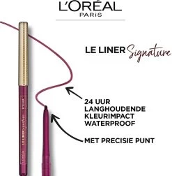 L’Oréal Paris Le Liner Signature Oogpotlood - 04 Gold Velvet – Goud - Waterproof -Make-Up Poeder Verkoop 1174x1200 3