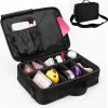 Merkloos Make-up Koffer - Cosmetica - Visagie Opbergtas - Beauty Organizer Met Verstelbare Vakken - 34x23x8CM - Zwart