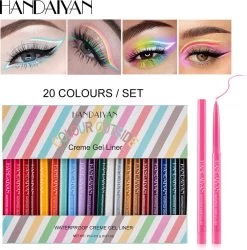 HANDAIYAN Sneldrogend Waterdicht En Niet Gemakkelijk Uit Te Vegen Kleur Eyeliner 20 Kleuren
