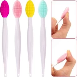 Make-Up Poeder Verkoop 27 Merkloos Lip Scrub Borstel Set 4-delig - Mee Eters Verwijderen – Gezichtsreiniger – Gezichtsborstel Blackhead Remover