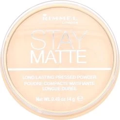 Rimmel London Stay Matte Pressed Powder - 001 Transparent - Powder -Make-Up Poeder Verkoop 1195x1200 1