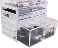 Beauty Attraction Make Up Organizer – Opbergdoos – Nagellak – Organizer 22 X 2,12 X 5,8 CM – 24 X 15 X 11 CM – Transparant -Make-Up Poeder Verkoop 1200x1001 1