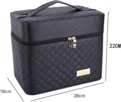 Confibel Make Up Koffer - Uitklapbaar - 5 Opbergbakken - Met Spiegel - Zwart 25 Confibel Make Up Koffer - Uitklapbaar - 5 Opbergbakken - Met Spiegel - Zwart -Make-Up Poeder Verkoop 1200x1011 3