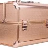 Aluminium Koffer Rosé Gold Met Opbergvakken