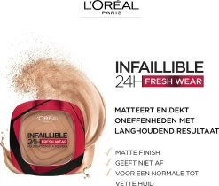 L’Oréal Paris Infaillible 24h Fresh Wear Powder Foundation - 20 Ivory -Make-Up Poeder Verkoop 1200x1021 1
