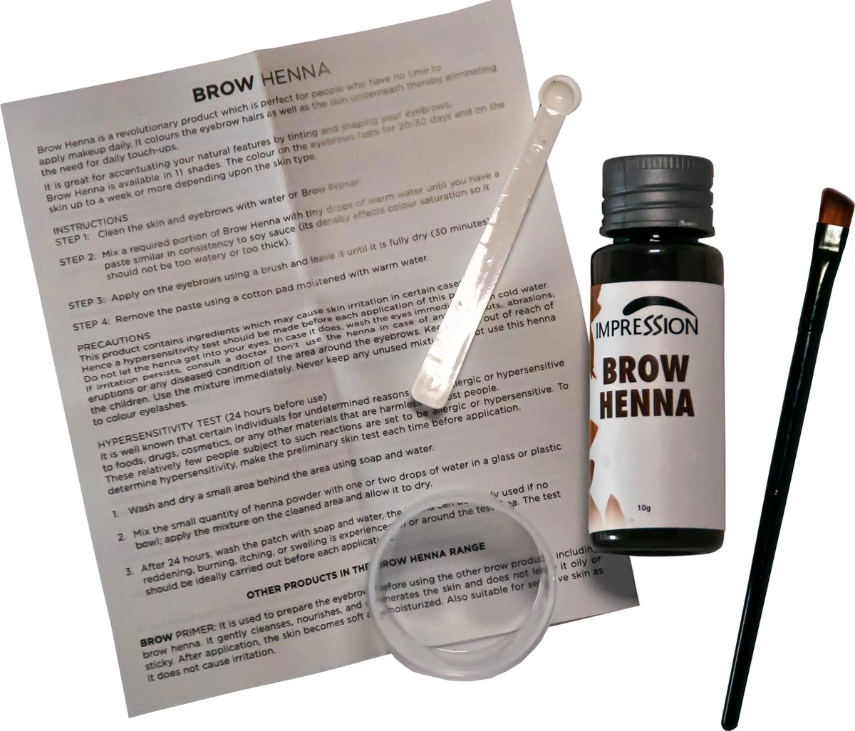 Impression Henna Wenkbrauwverf | Zwart | Black | Noir | Brow Henna | Goed Voor Meer Dan 20 Behandelingen 2 Impression Henna Wenkbrauwverf | Zwart | Black | Noir | Brow Henna | Goed Voor Meer Dan 20 Behandelingen - Afbeelding 2