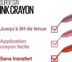 Maybelline SuperStay Ink Crayon Matte Lippenstift - 50 Own Your Empire - Rood - 14 Gr -Make-Up Poeder Verkoop 1200x1031