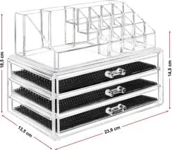 Merkloos Make-up Organizer, Make Up Opberger, 3 Laden, Opbergdoos, Make-up Bewaardoos 5 Merkloos Make-up Organizer, Make Up Opberger, 3 Laden, Opbergdoos, Make-up Bewaardoos -Make-Up Poeder Verkoop 1200x1043 4