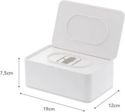 Yamazaki Bakje Voor Vochtige Doekjes - Wit - Met Deksel -Make-Up Poeder Verkoop 1200x1073 1