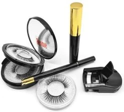 Magnetische Wimpers - 3 Paar - Luxe Set Inc. Eyeliner, Mascara, Kruller -Make-Up Poeder Verkoop 1200x1082 1