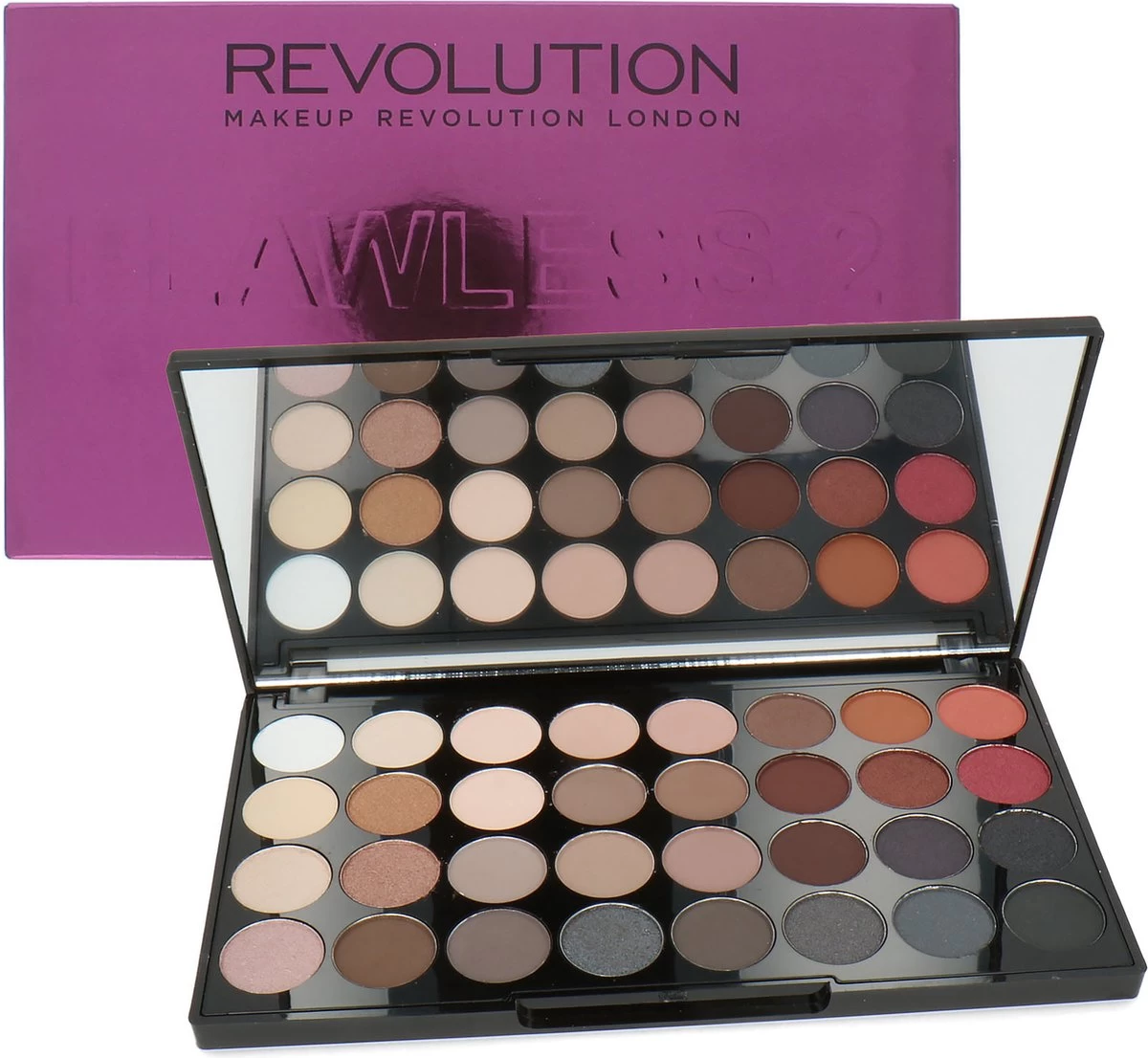 Makeup Revolution Flawless 2 Ultra Eyeshadows - Oogschaduw Palette - 32 Kleuren 1 Makeup Revolution Flawless 2 Ultra Eyeshadows - Oogschaduw Palette - 32 Kleuren