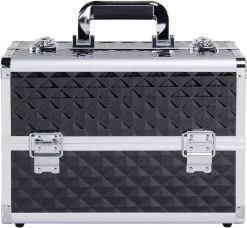 Make-upkoffer, Kapperskoffer, Cosmeticakoffer, Lege Nagelkoffer, Multikoffer, Afsluitbaar Voor Nageldesign/massageolie/fotoapparatuur, 34,7 X 22,2 X 25 Cm HMTM-YAHEE-411176