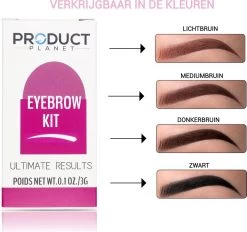 ProductPlanet Premium Wenkbrauw Stempel - Wenkbrauw Sjabloon - Wenkbrauwstempel - Brow Stamp - 10 Sjablonen - Borsteltje - Herbruikbaar - Waterdicht - Cadeau Voor Haar - Mediumbruin -Make-Up Poeder Verkoop 1200x1125 10