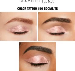 Maybelline Eye Studio Color Tattoo 24H Cream Oogschaduw - 150 Socialite - Roze -Make-Up Poeder Verkoop 1200x1139 1