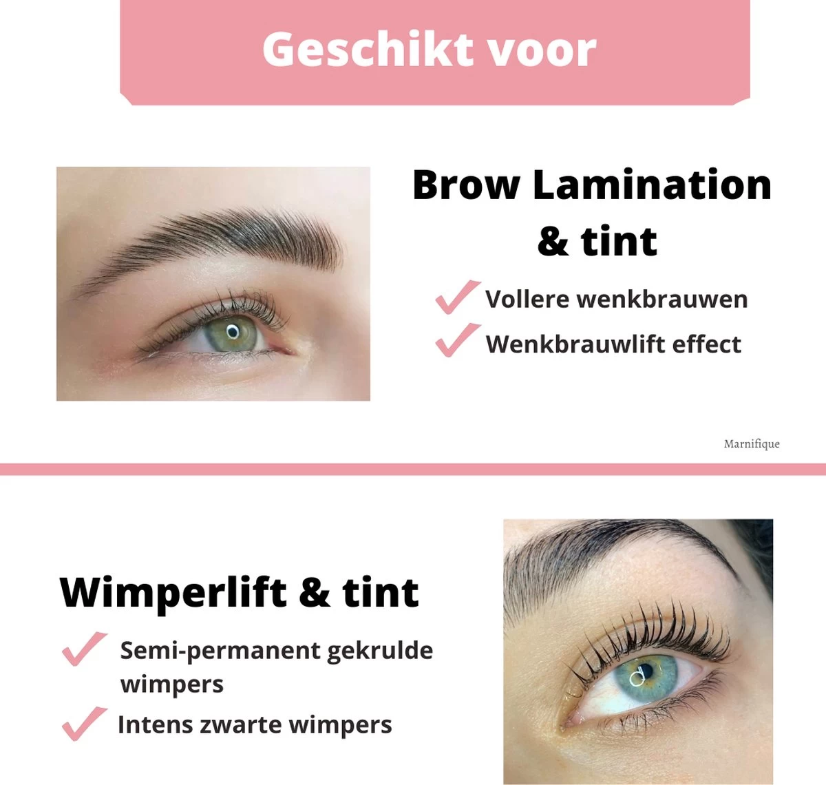Marnifique® - Professional Lash Lift Kit - Wimper Lift - Inclusief Zwarte Wimperverf - Wimperlifting Set - Brow Lamination - Starterkit - Voor Professioneel Gebruik 2 Marnifique® - Professional Lash Lift Kit - Wimper Lift - Inclusief Zwarte Wimperverf - Wimperlifting Set - Brow Lamination - Starterkit - Voor Professioneel Gebruik - Afbeelding 2