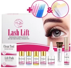 MURLEY'S Lashlift Set Met Wimperverf & Wenkbrauwverf, Met Zwarte Verf