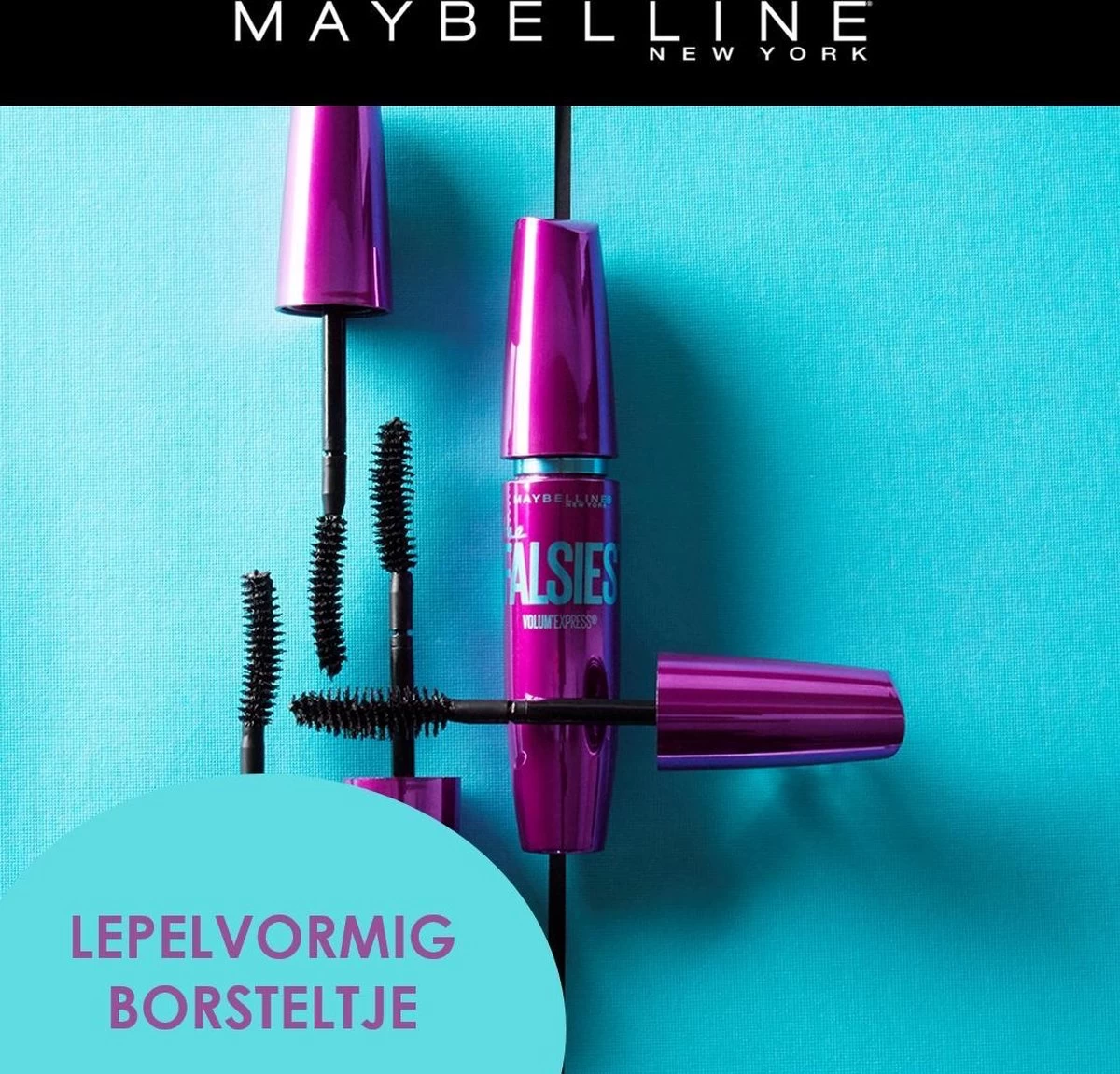 Maybelline Volum'Express Falsies - Zwart - Mascara 10 Maybelline Volum'Express Falsies - Zwart - Mascara - Afbeelding 10