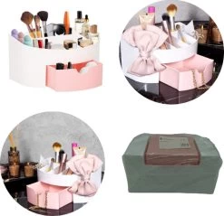 Springos Make Up Organizer - Meerdere Vakken - Lade Kast - Wit/Roze 9 Springos Make Up Organizer - Meerdere Vakken - Lade Kast - Wit/Roze -Make-Up Poeder Verkoop 1200x1161 4