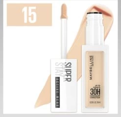 Maybelline SuperStay 30H Active Wear Concealer - 15 Light 10 Maybelline SuperStay 30H Active Wear Concealer - 15 Light -Make-Up Poeder Verkoop 1200x1168
