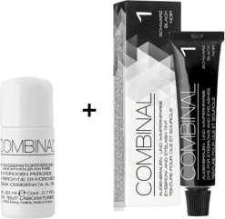 Combinal Wenkbrauw En Wimperverf - Zwart + Combinal Waterstofperoxide 5% - Wimpers - Wenkbrauwen - Wenkbrauwverf - Combideal -Make-Up Poeder Verkoop 1200x1169 2