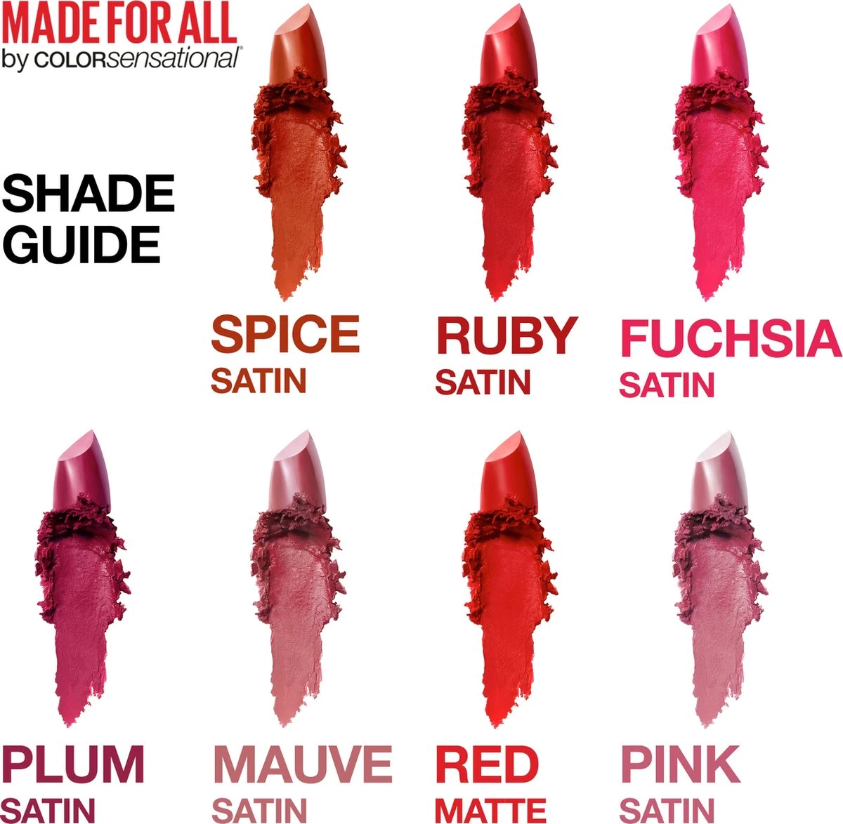 Maybelline Color Sensational Made For All Lippenstift - 379 Fuchsia For Me - Roze - Glanzend 7 Maybelline Color Sensational Made For All Lippenstift - 379 Fuchsia For Me - Roze - Glanzend - Afbeelding 7