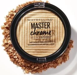 Maybelline Master Chrome Highlighter - 100 Molten Gold -Make-Up Poeder Verkoop 1200x1175 1