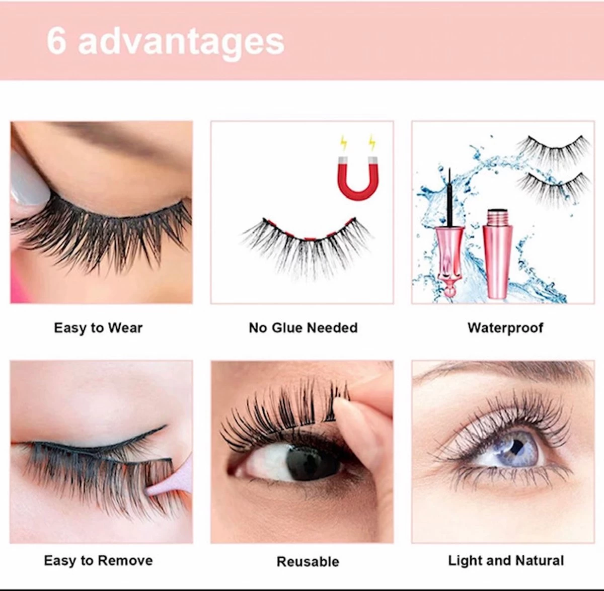 Nepwimers Zonder Lijm | Magnetische Wimpers | Eyeliners | Diamond Wimpers | Pincet | Wimperset | Model Diamond | Fake Lashes | M5 Lashes Diamond Set | Herbruikbare Wimpers | 3D Wimpers | Kit | Waterbestendig | Natuurlijke Wimpers | Waterproof 17 Nepwimers Zonder Lijm | Magnetische Wimpers | Eyeliners | Diamond Wimpers | Pincet | Wimperset | Model Diamond | Fake Lashes | M5 Lashes Diamond Set | Herbruikbare Wimpers | 3D Wimpers | Kit | Waterbestendig | Natuurlijke Wimpers | Waterproof - Afbeelding 17