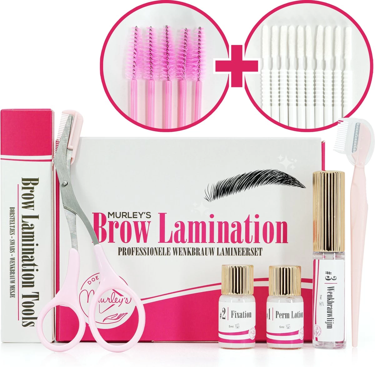 MURLEY'S Brow Lamination Kit - Brow Lift - Starterkit - Wenkbrauwlifting Set - Langdurig Perfecte Wenkbrauwen 1 MURLEY'S Brow Lamination Kit - Brow Lift - Starterkit - Wenkbrauwlifting Set - Langdurig Perfecte Wenkbrauwen