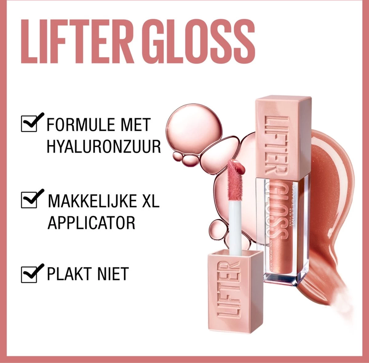 Maybelline New York - Lifter Gloss Lipgloss - 3 Moon - Roze - Glanzende Lipgloss - 5.4ml 4 Maybelline New York - Lifter Gloss Lipgloss - 3 Moon - Roze - Glanzende Lipgloss - 5.4ml - Afbeelding 4