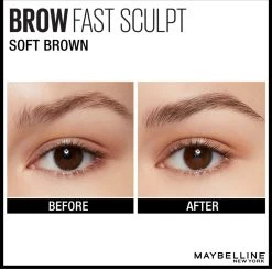 Maybelline Brow Fast Sculpt - 02 Soft Brown - Bruine Wenkbrauwgel -Make-Up Poeder Verkoop 1200x1185 5