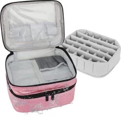 YONO Nagellak Tas - Nagelkoffer Beautycase - Cosmetica Koffer - Manicure Organizer - Blauw -Make-Up Poeder Verkoop 1200x1187 12