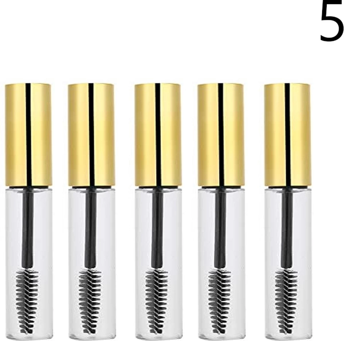 Mascara Tube Leeg - Premium Gold - Goud - 5 Tubes XL - Mascara Leeg - Mascara Flesje - Lege Tube 3 Mascara Tube Leeg - Premium Gold - Goud - 5 Tubes XL - Mascara Leeg - Mascara Flesje - Lege Tube - Afbeelding 3