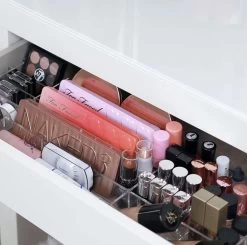 Jumanah® Collections "Sorted" MALM - Toilettafel -Volledige Lade - Make Up Organizer - Ladeverdeler - Lade Organizer - Transparant - Acryl - Kunststof -Make-Up Poeder Verkoop 1200x1191 11