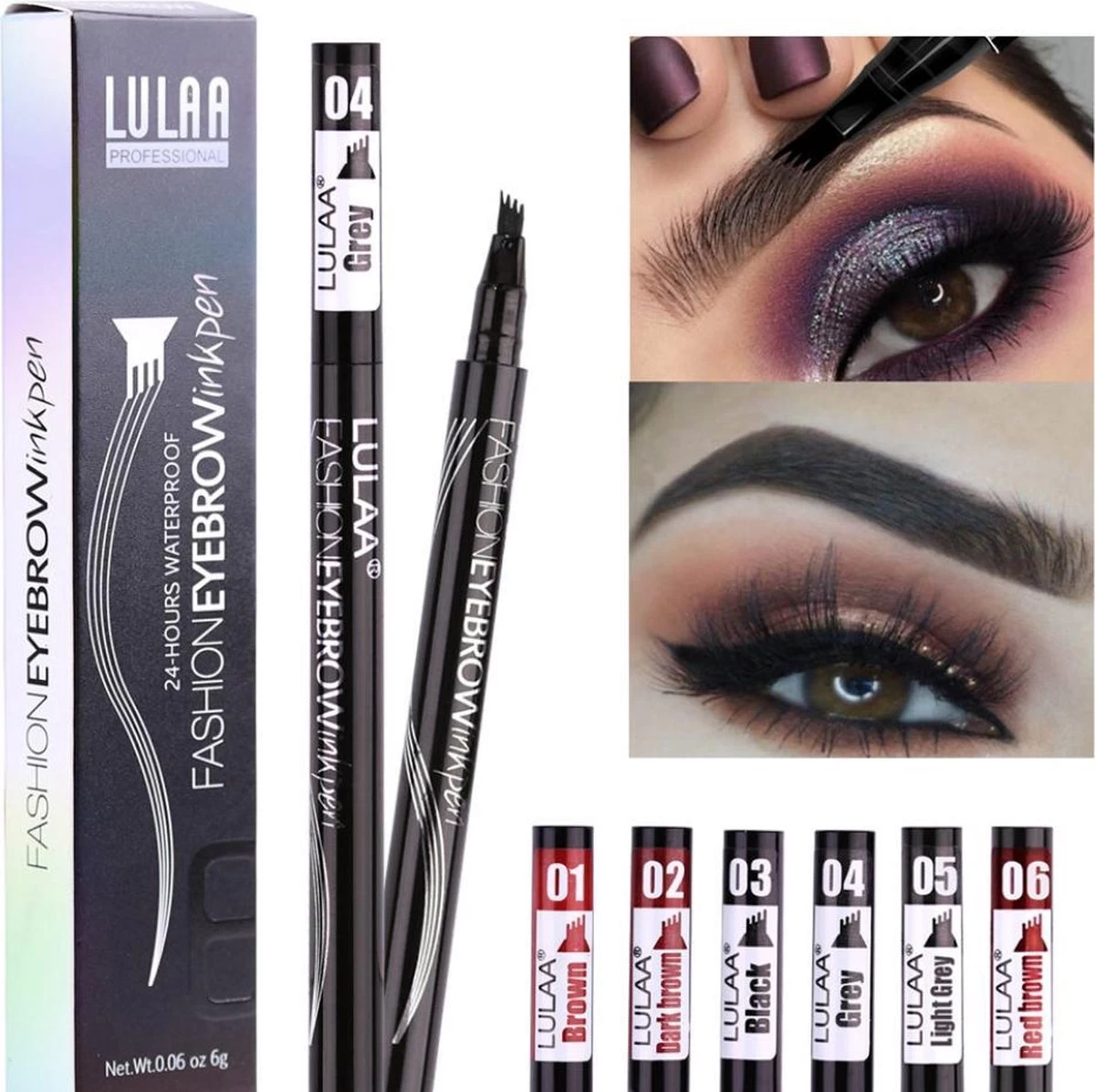 LULAA Microblade Pen - BRUIN - Watervaste Microblading Wenkbrauwpen - Waterproof Tattoo Pen - Make Up - Eyebrow Blading 1 LULAA Microblade Pen - BRUIN - Watervaste Microblading Wenkbrauwpen - Waterproof Tattoo Pen - Make Up - Eyebrow Blading