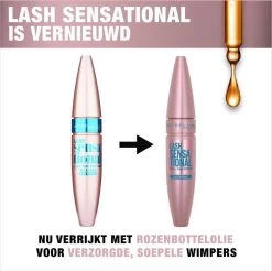 Maybelline New York - Lash Sensational Mascara - Very Black Waterproof - 9.5 Ml -Make-Up Poeder Verkoop 1200x1197 29