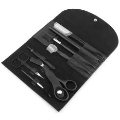 Wenkbrauw Trimmer Set - 8-delig – Met Epileer Pincet, 2x Wenkbrauw Schaartje, 2x Wenkbrauwmesje, Wenkbrauw Borstel, Wenkbrauwpotlood, Spoolie – In Stevige Etui - Zwart 14 Wenkbrauw Trimmer Set - 8-delig – Met Epileer Pincet, 2x Wenkbrauw Schaartje, 2x Wenkbrauwmesje, Wenkbrauw Borstel, Wenkbrauwpotlood, Spoolie – In Stevige Etui - Zwart -Make-Up Poeder Verkoop 1200x1200 1015