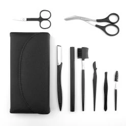Wenkbrauw Trimmer Set - 8-delig – Met Epileer Pincet, 2x Wenkbrauw Schaartje, 2x Wenkbrauwmesje, Wenkbrauw Borstel, Wenkbrauwpotlood, Spoolie – In Stevige Etui - Zwart 22 Wenkbrauw Trimmer Set - 8-delig – Met Epileer Pincet, 2x Wenkbrauw Schaartje, 2x Wenkbrauwmesje, Wenkbrauw Borstel, Wenkbrauwpotlood, Spoolie – In Stevige Etui - Zwart -Make-Up Poeder Verkoop 1200x1200 1023