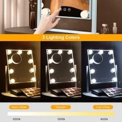Bright Beauty Vanity Make Up Spiegel Met Verlichting - Wit - Dimbaar Met Drie Lichtstanden -Make-Up Poeder Verkoop 1200x1200 1041