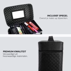 Confibel Make Up Koffer - Uitklapbaar - 5 Opbergbakken - Met Spiegel - Zwart 19 Confibel Make Up Koffer - Uitklapbaar - 5 Opbergbakken - Met Spiegel - Zwart -Make-Up Poeder Verkoop 1200x1200 1048