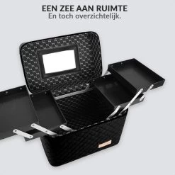 Confibel Make Up Koffer - Uitklapbaar - 5 Opbergbakken - Met Spiegel - Zwart 24 Confibel Make Up Koffer - Uitklapbaar - 5 Opbergbakken - Met Spiegel - Zwart -Make-Up Poeder Verkoop 1200x1200 1051