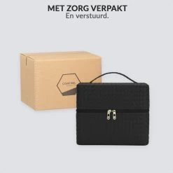 Confibel Make Up Koffer - Uitklapbaar - 5 Opbergbakken - Met Spiegel - Zwart 29 Confibel Make Up Koffer - Uitklapbaar - 5 Opbergbakken - Met Spiegel - Zwart -Make-Up Poeder Verkoop 1200x1200 1054